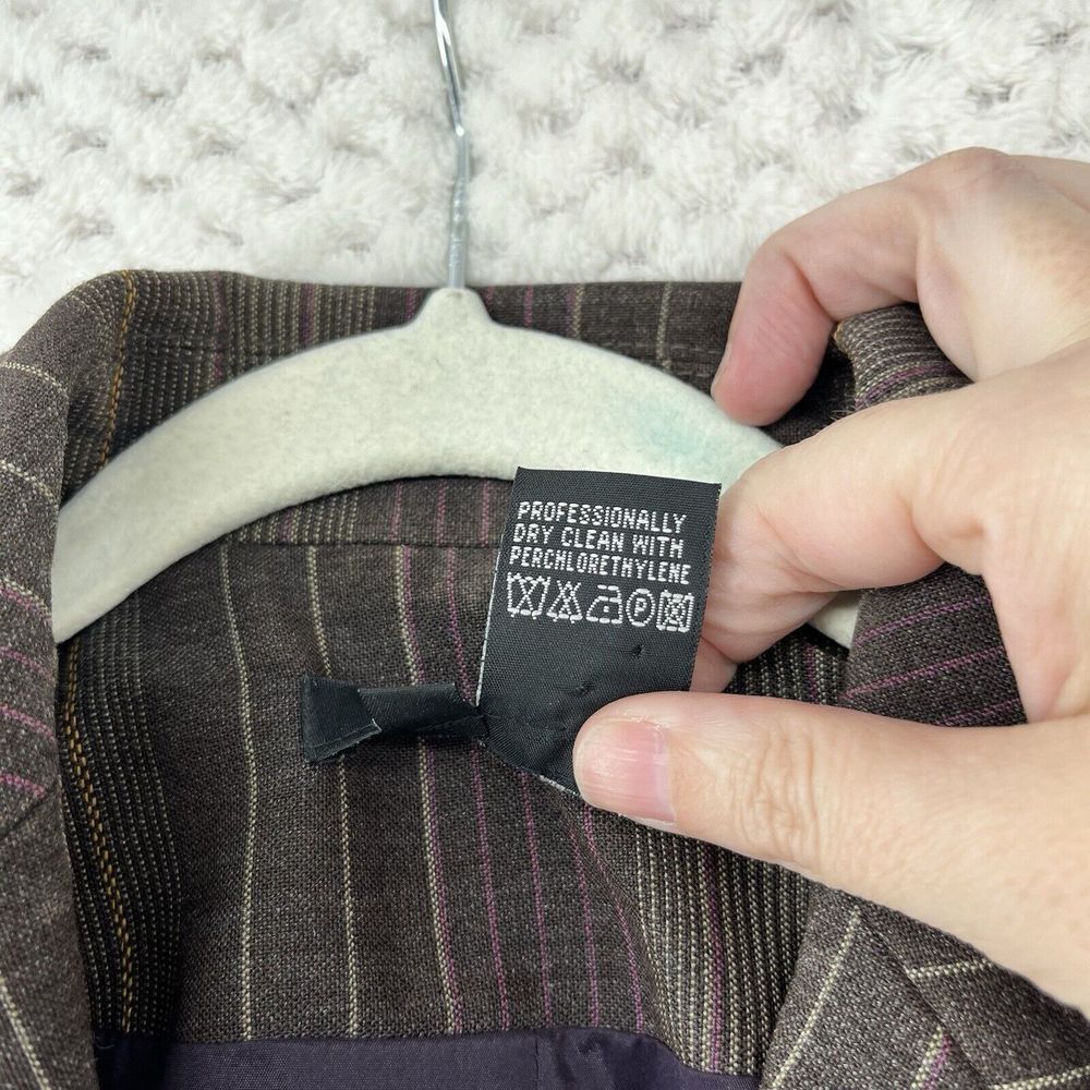 Etcetera Pinstripe Blazer Double Breasted Career … - image 3